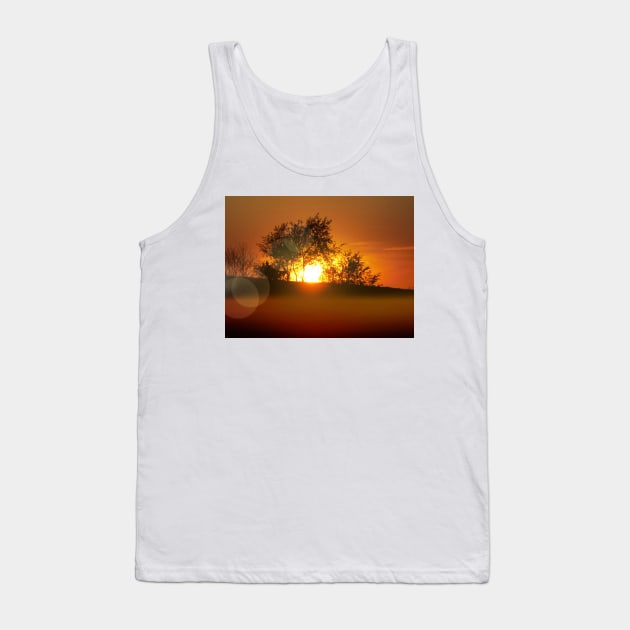 Sunset on the hill Tank Top by kcrystalfriend